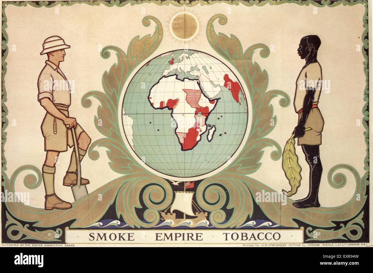 1930S UK Empire Marketing Board Poster Foto Stock