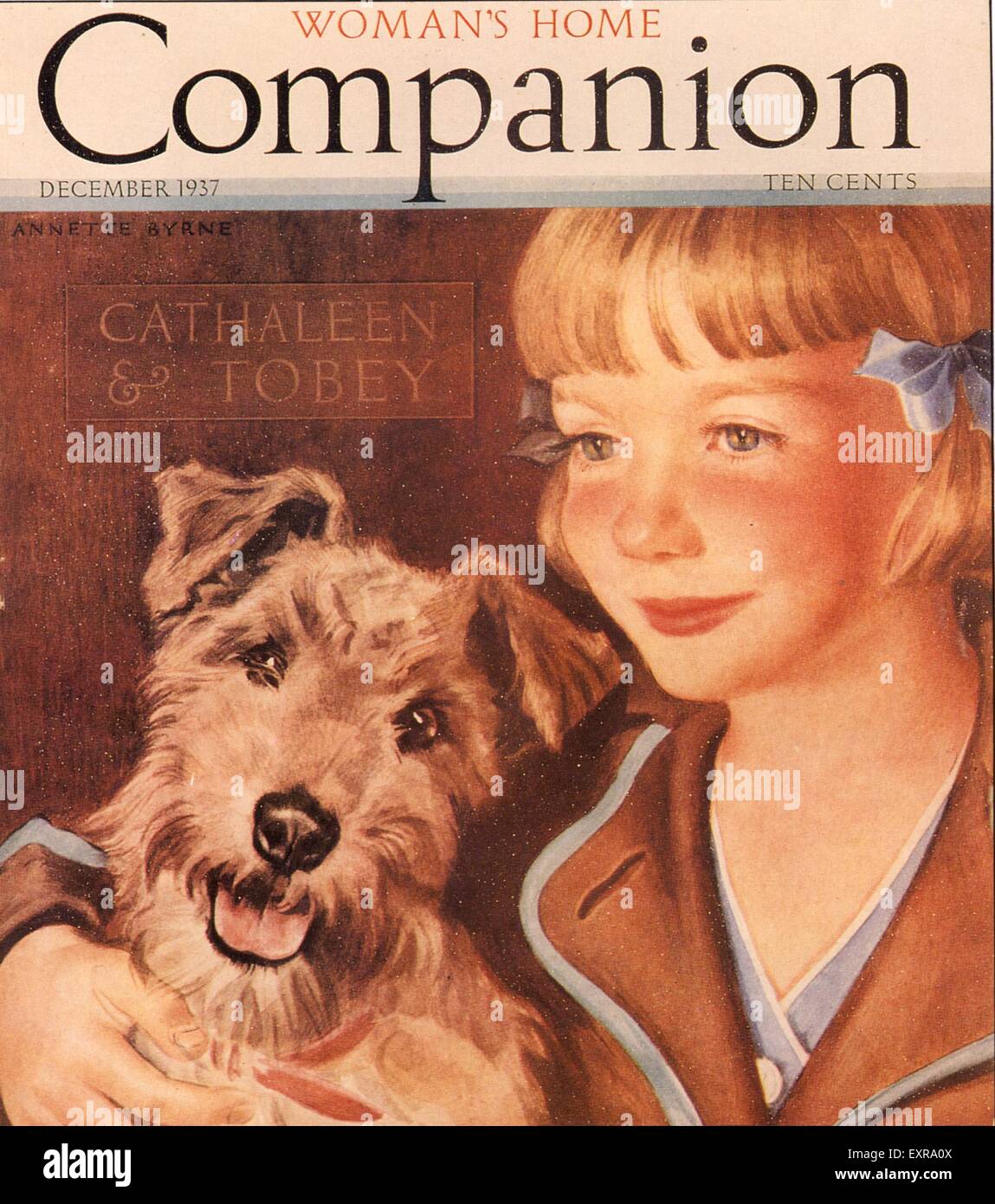 1930 USA Womans Home Companion Copertina Foto Stock