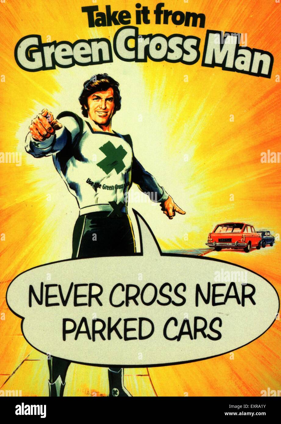 Anni Cinquanta il Governo britannico le campagne sulla sicurezza stradale Magazine annuncio pubblicitario Foto Stock