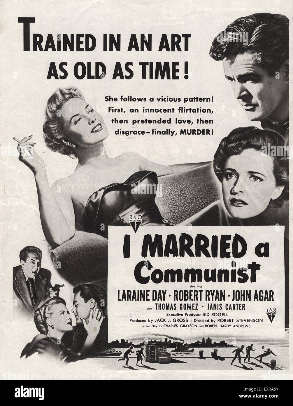 Anni Cinquanta USA Film Ho sposato un comunista Magazine annuncio  pubblicitario Foto stock - Alamy