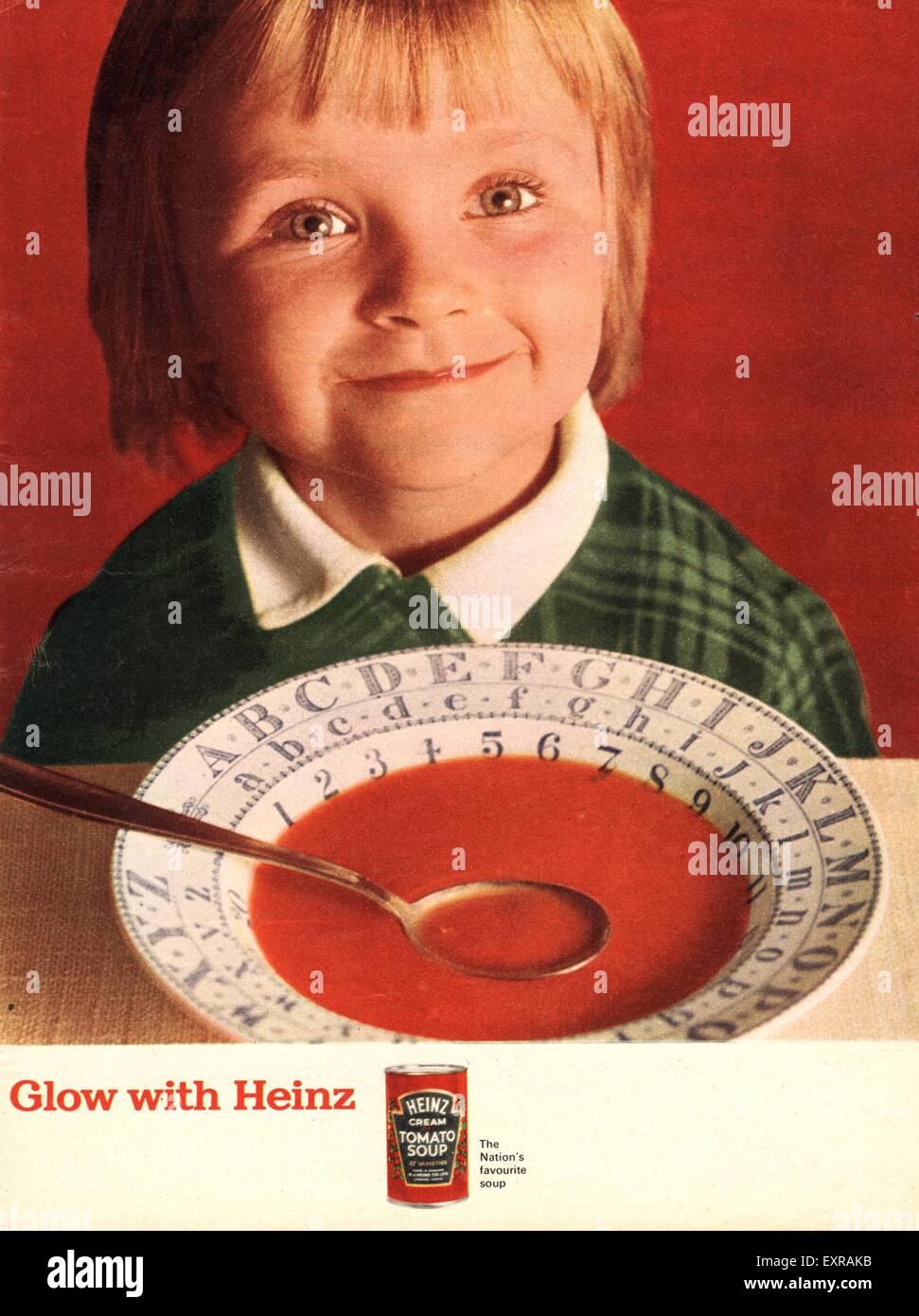 1960S UK Heinz Magazine annuncio pubblicitario Foto Stock