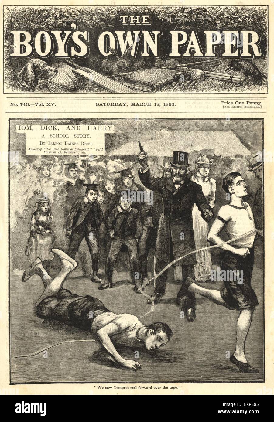 1890S UK il ragazzo della propria carta fumetto/ copertura annuale Foto Stock