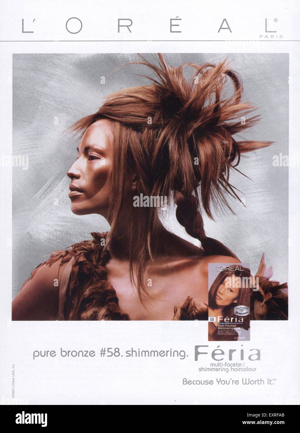 2000s USA L'Oreal Magazine annuncio pubblicitario Foto stock - Alamy