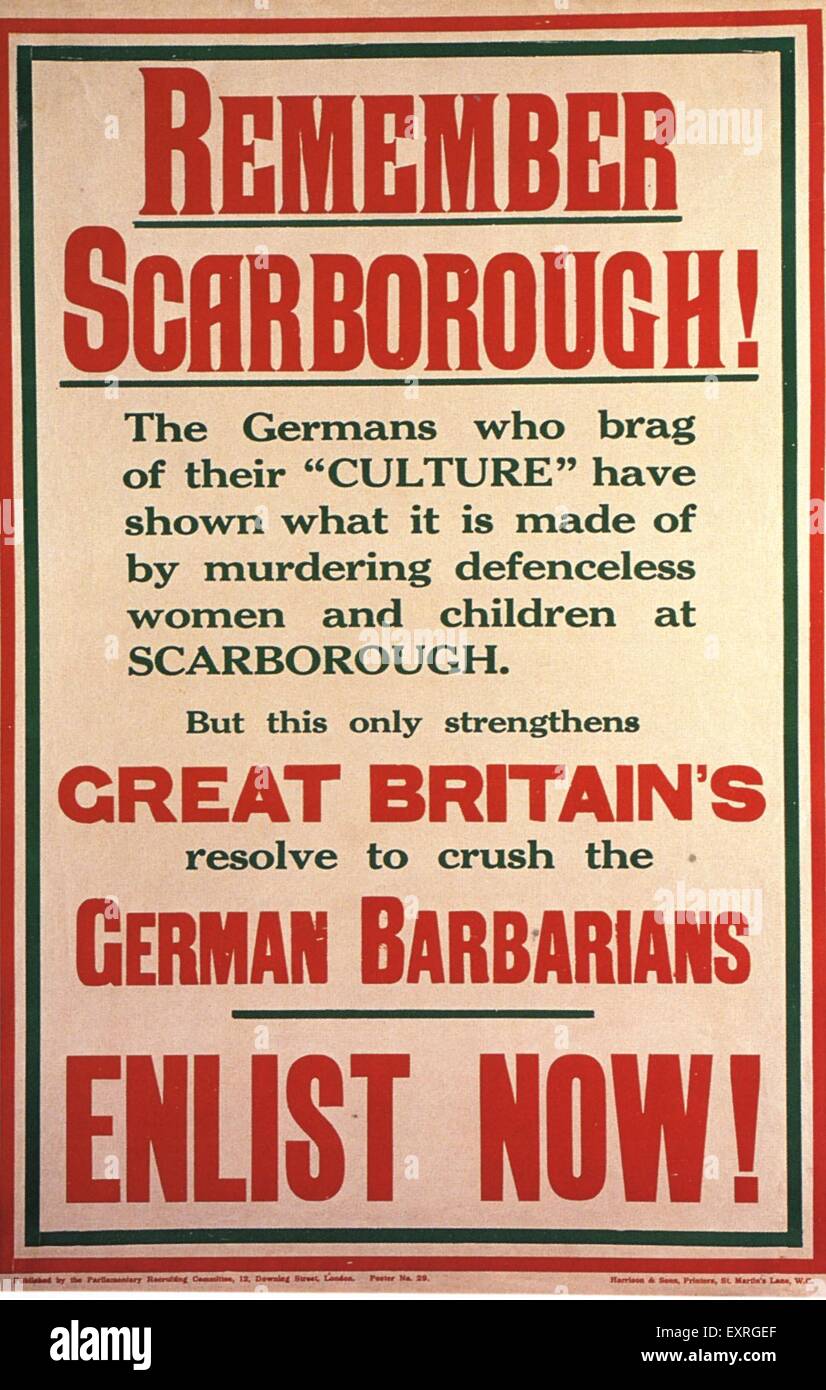 1910S UK esercito poster di reclutamento Foto Stock