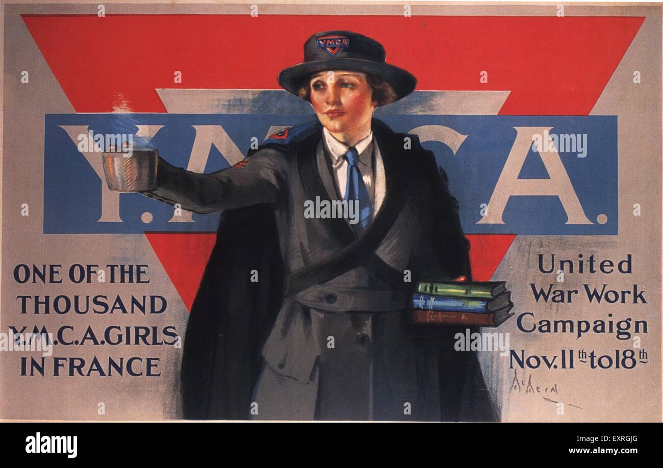 1910s USA YWCA Poster Foto Stock