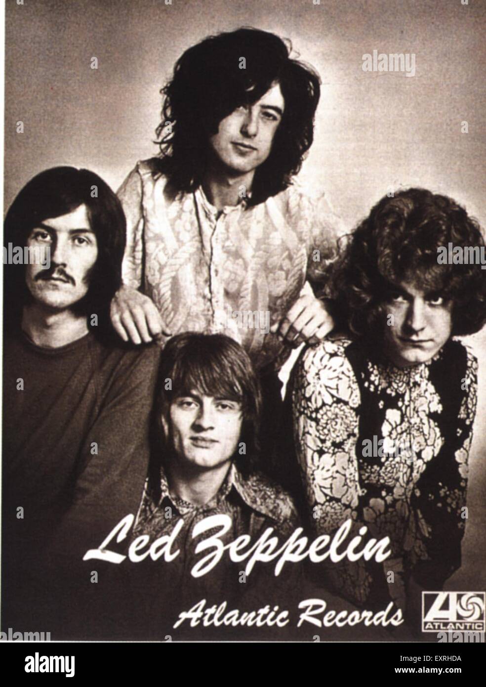 Anni sessanta USA Led Zeppelin Poster Foto Stock