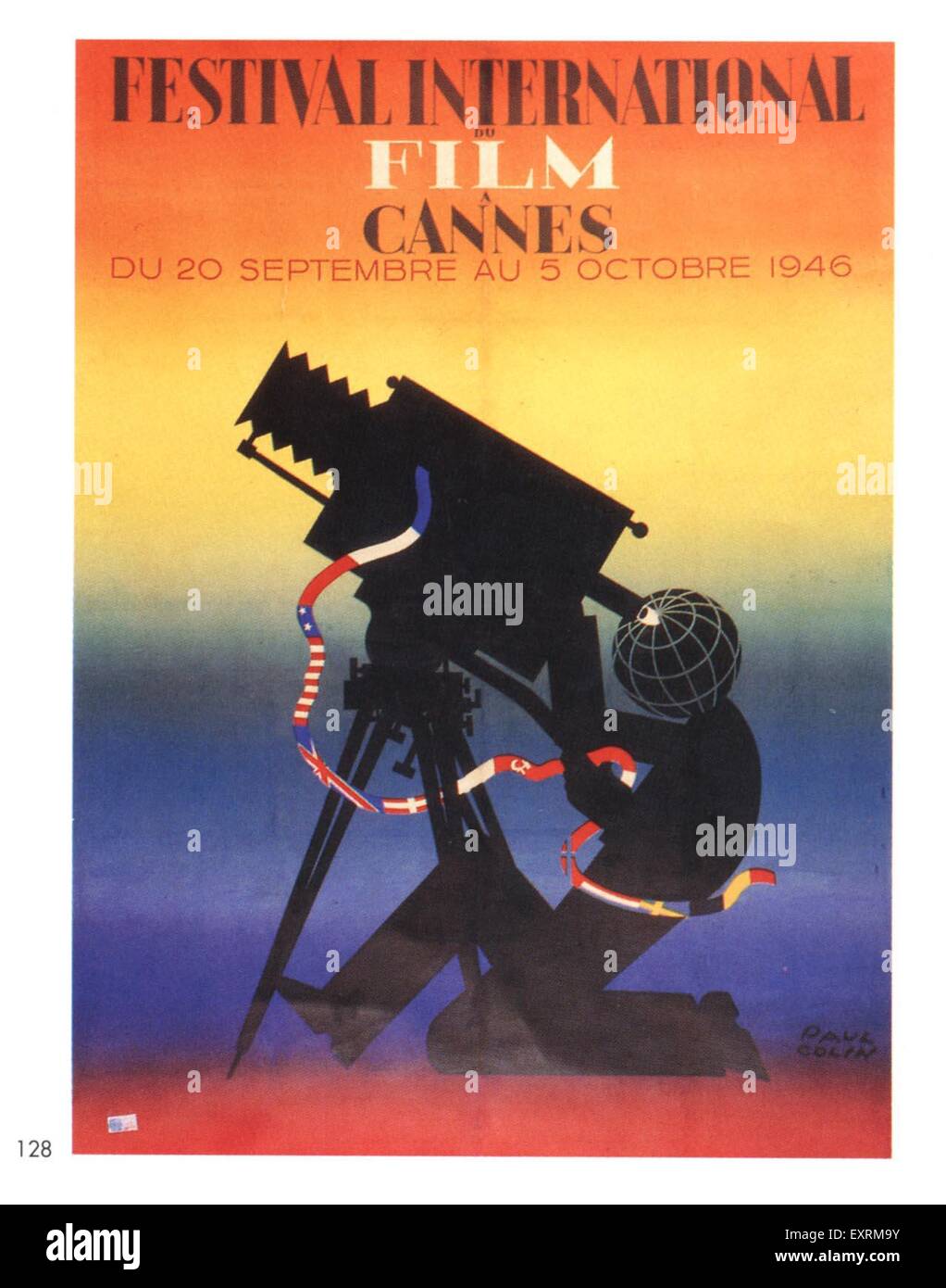 1940s Francia Cannes Poster Foto Stock