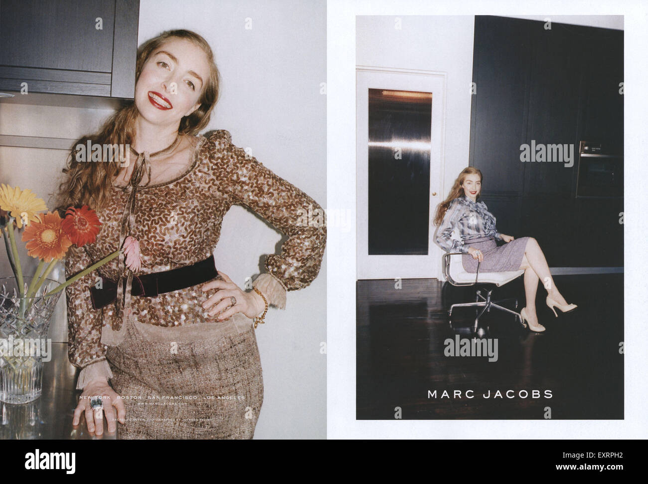 2000s USA Marc Jacobs Magazine annuncio pubblicitario Foto Stock