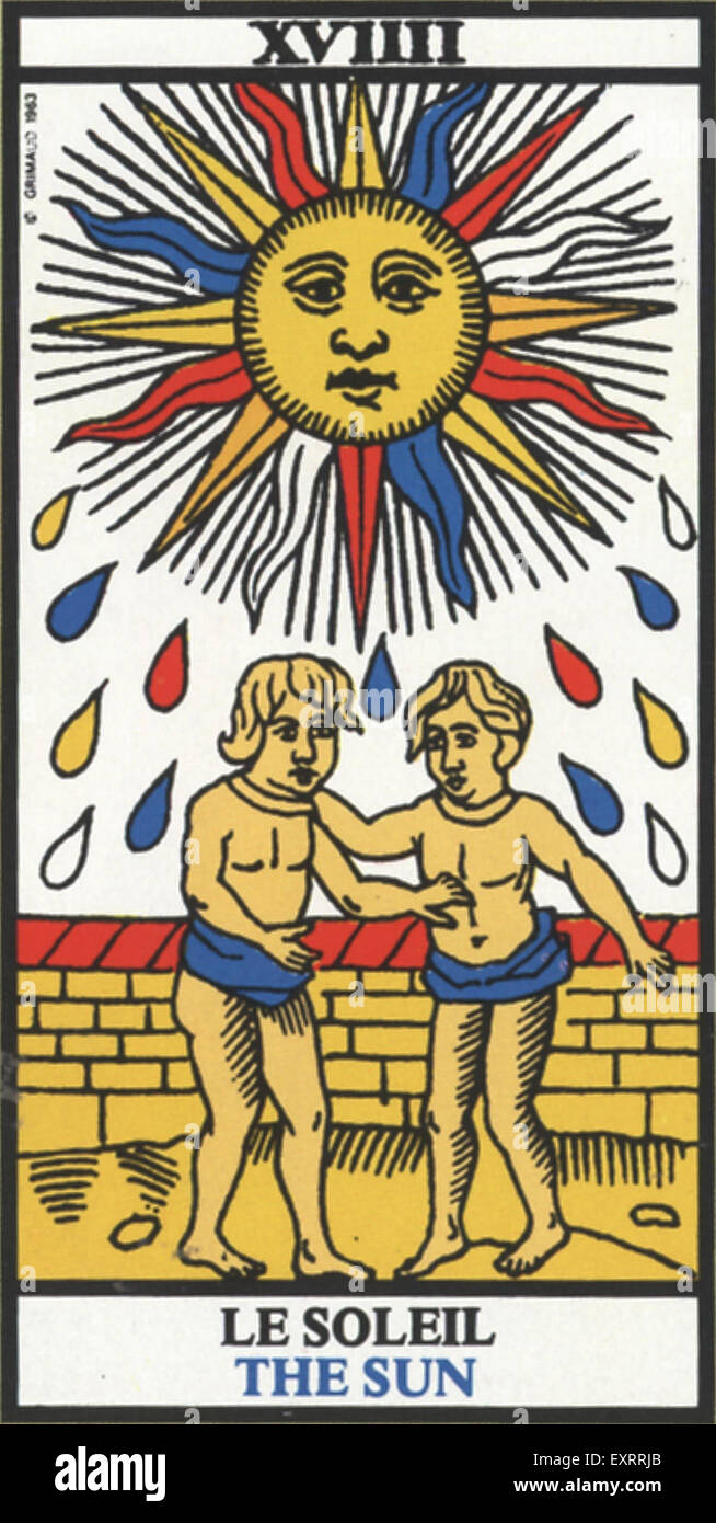 1840s & Pre Francia Tarocchi Foto Stock