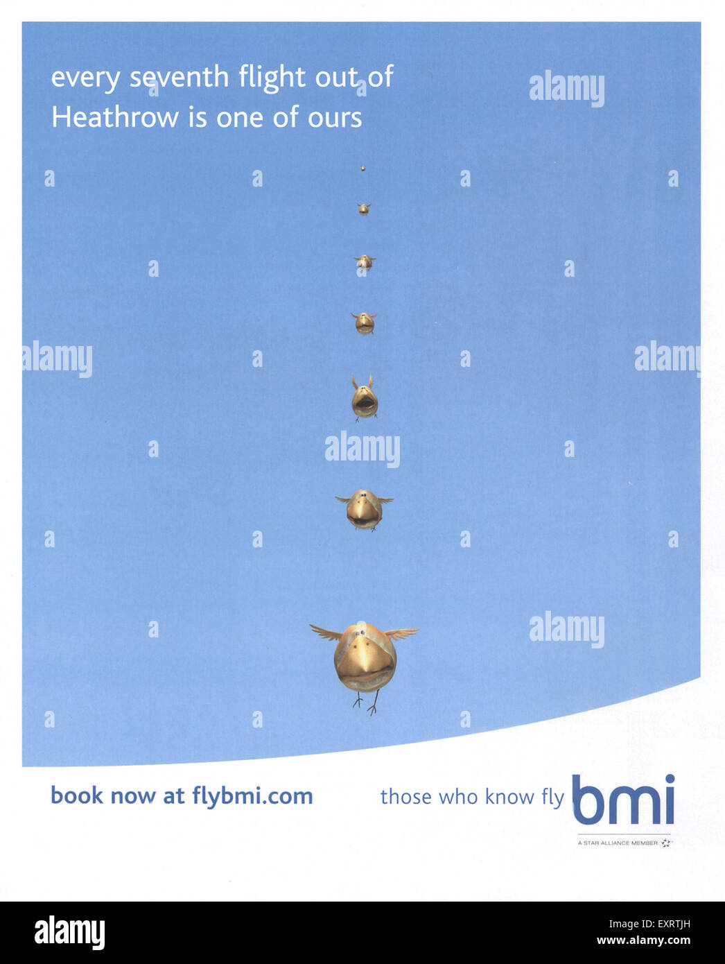 2000S UK BMI Magazine annuncio pubblicitario Foto Stock