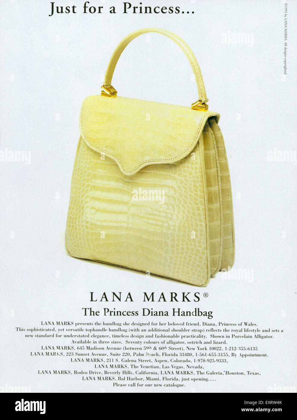 1990S UK Lana segna Magazine annuncio pubblicitario Foto Stock