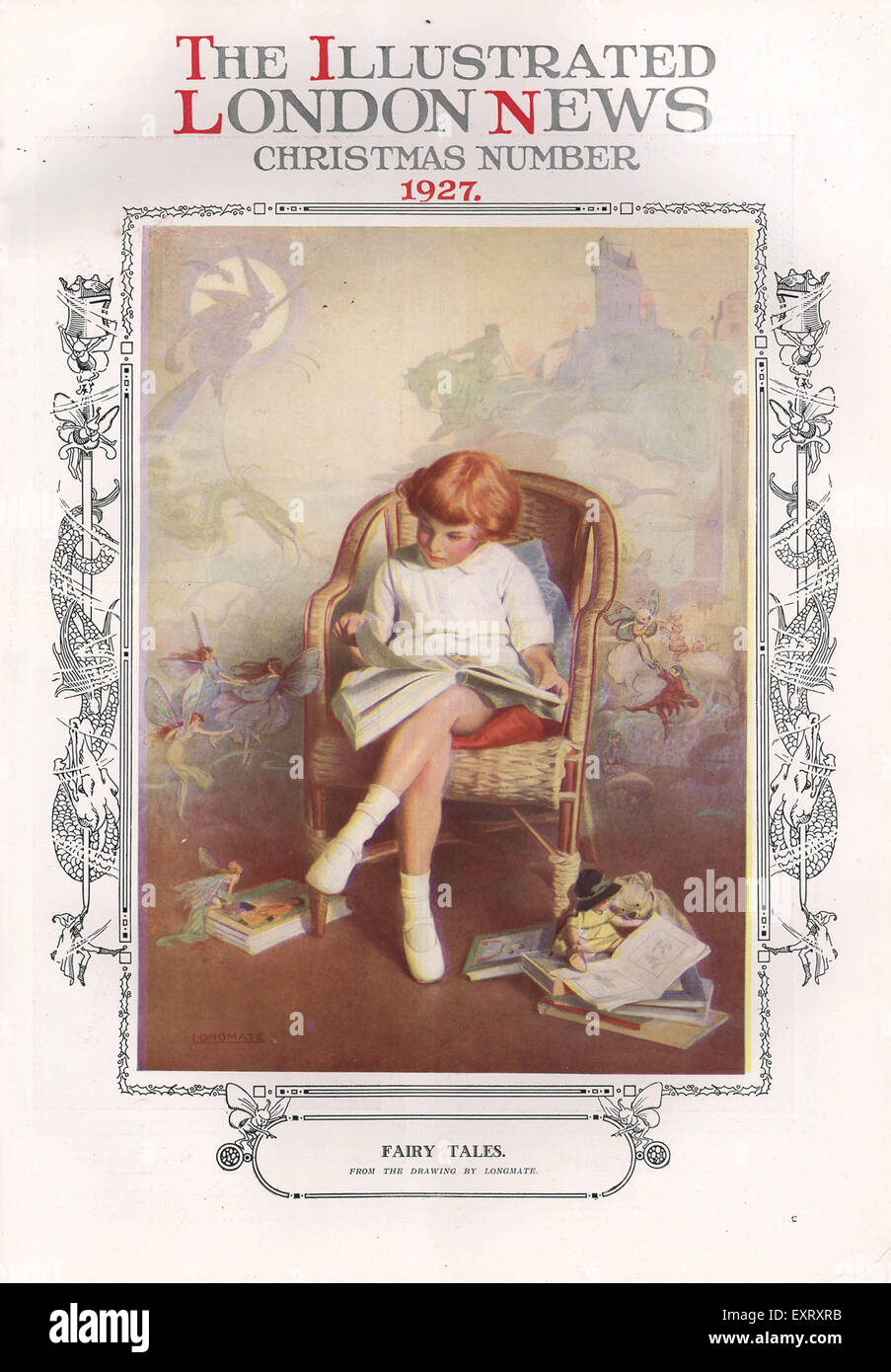 1920S UK Illustrated London News Magazine Cover Foto Stock