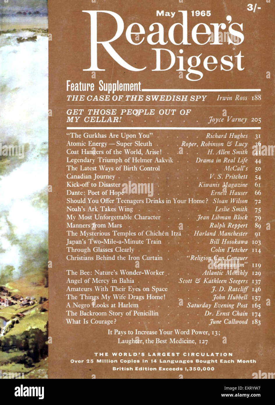 1960S UK Reader's Digest Magazine Cover Foto Stock