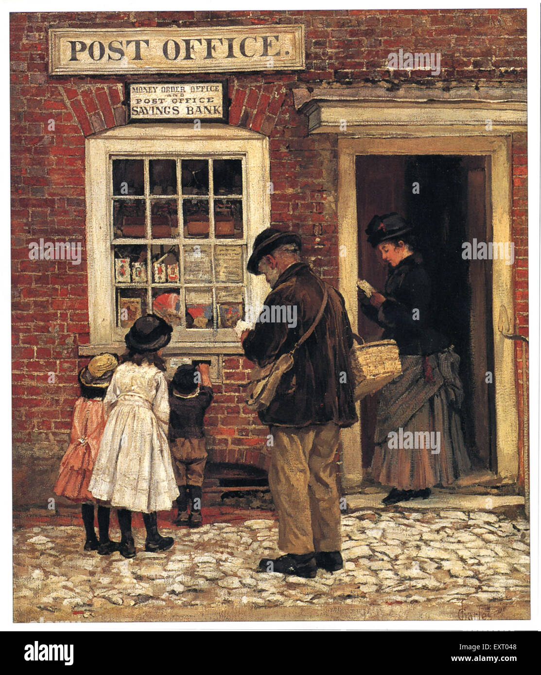 1900S UK Post Office Foto Stock