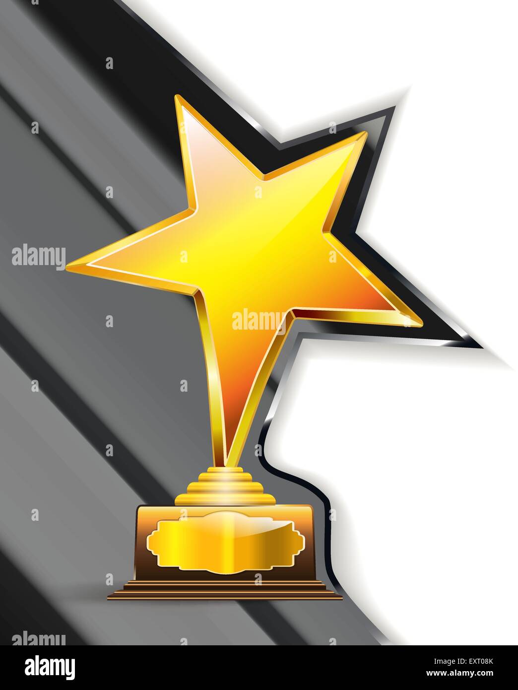 Golden Trophy award sfondo. vettore Illustrazione Vettoriale