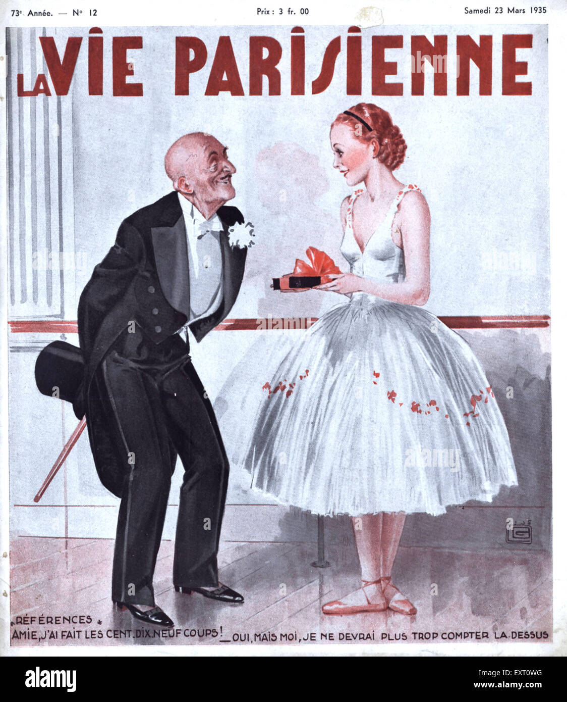1930s Francia La Vie Parisienne Copertina Foto Stock