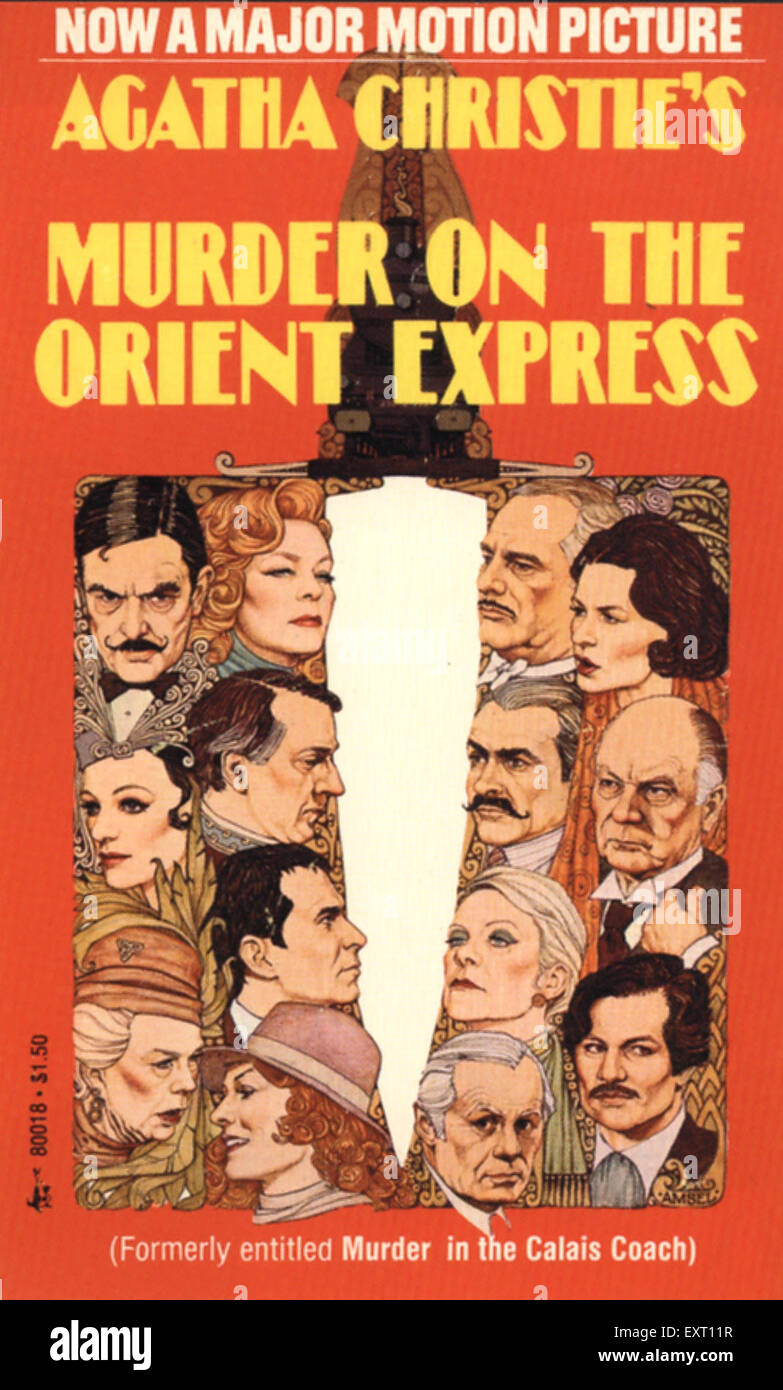 1970S UK Assassinio sull'Orient Express per la copertina del libro Foto  stock - Alamy