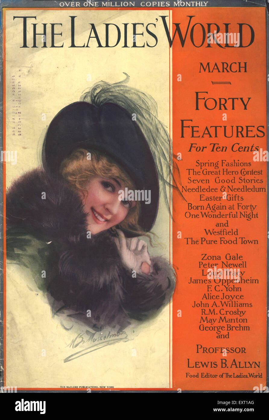 Fashion magazine cover 1914 immagini e fotografie stock ad alta