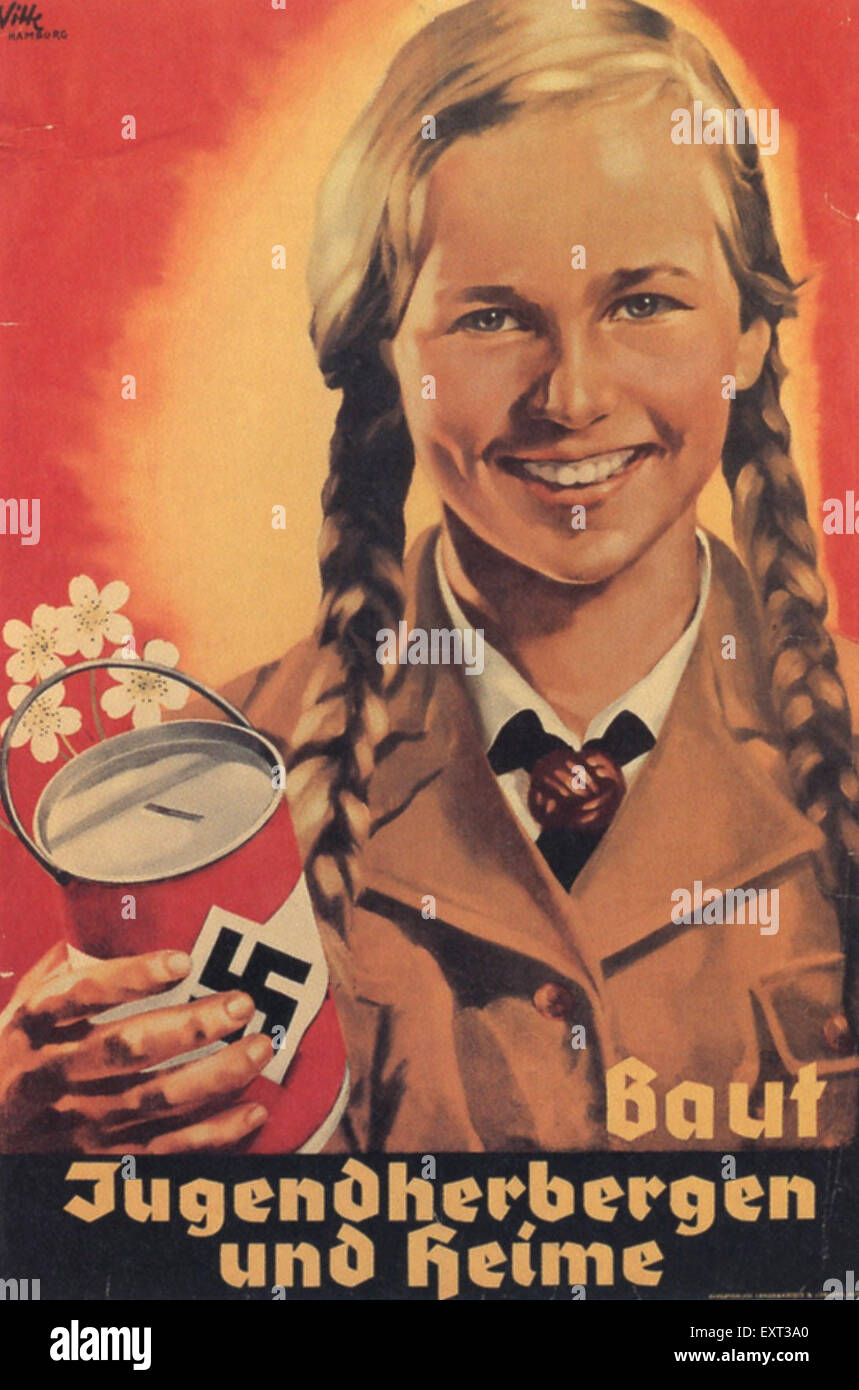 1930 Germania nazisti Poster della gioventù Foto Stock