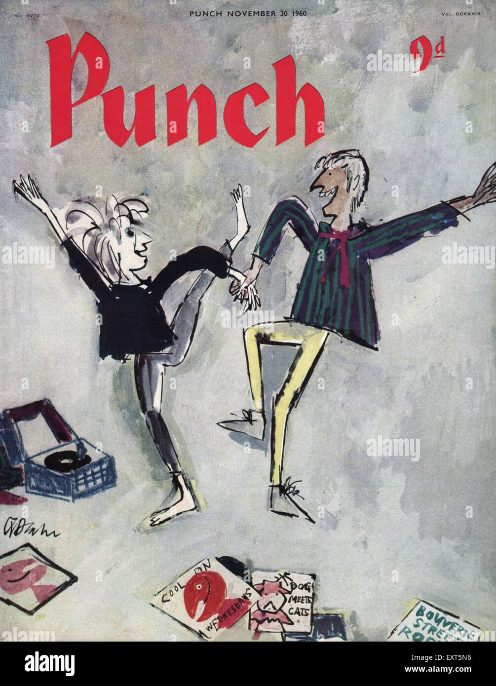 1960S UK Punch Copertina Foto Stock