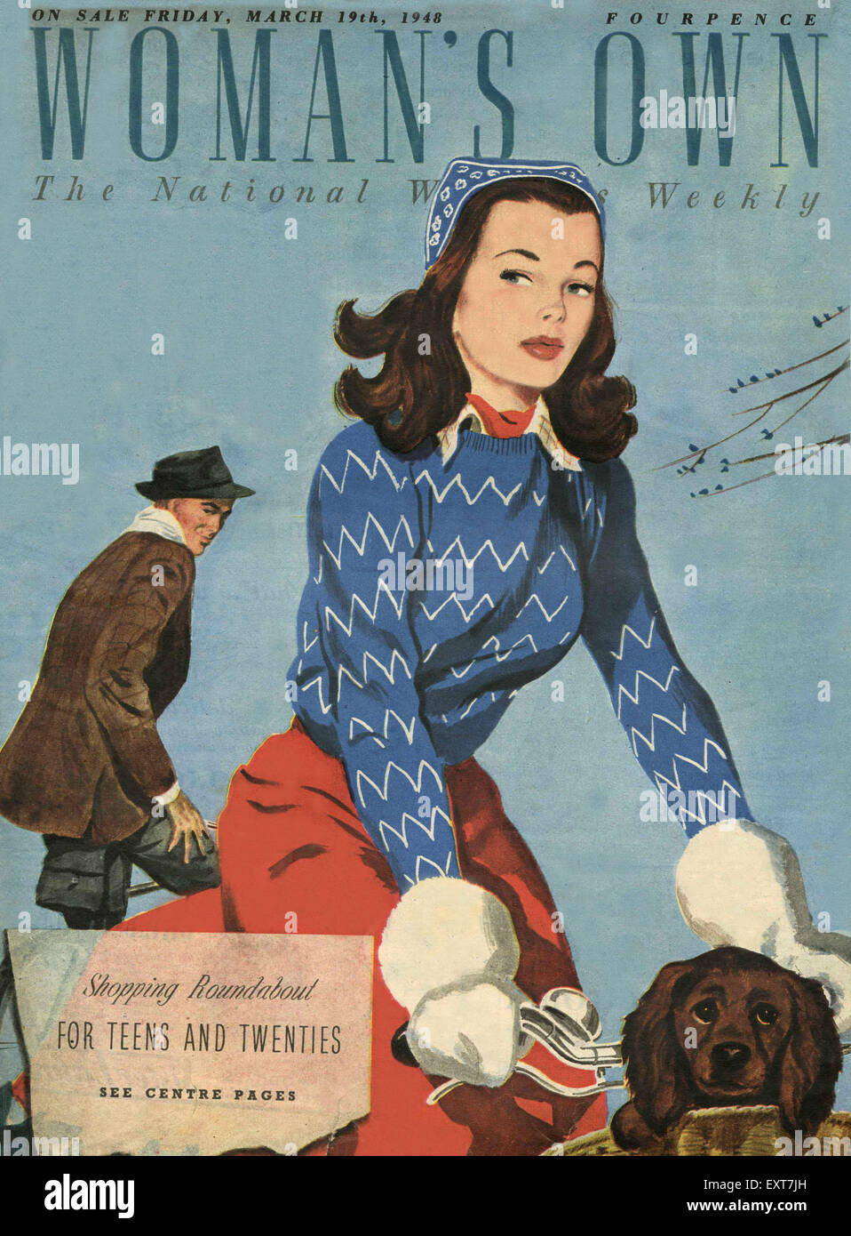 1940S UK Womans propria copertina Foto Stock