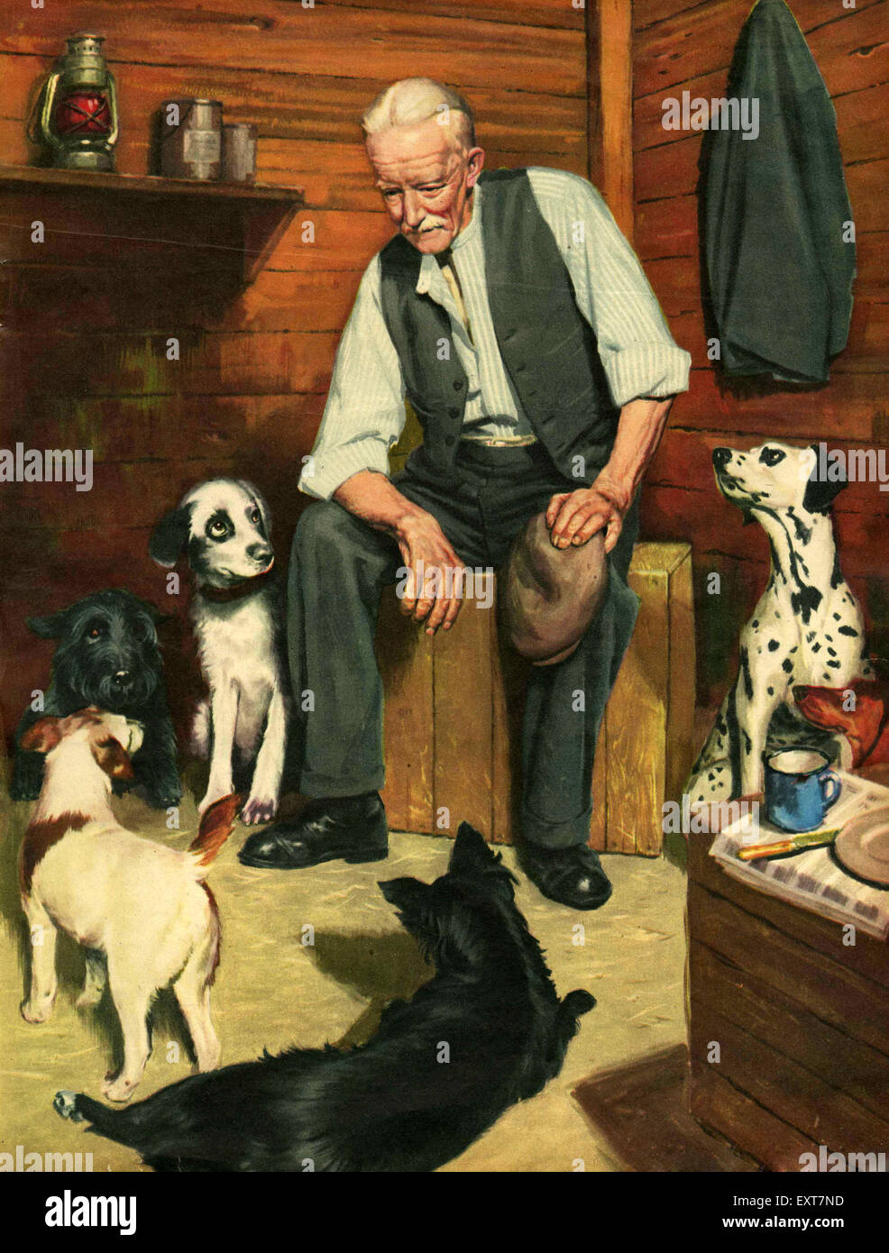 1950S UK John Bull piastra del magazzino Foto Stock