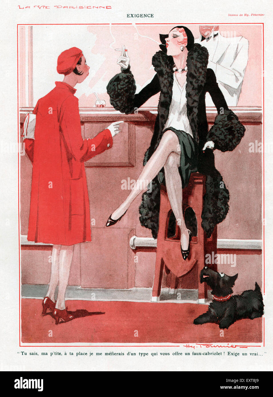 1920s Francia La Vie Parisienne piastra del magazzino Foto Stock