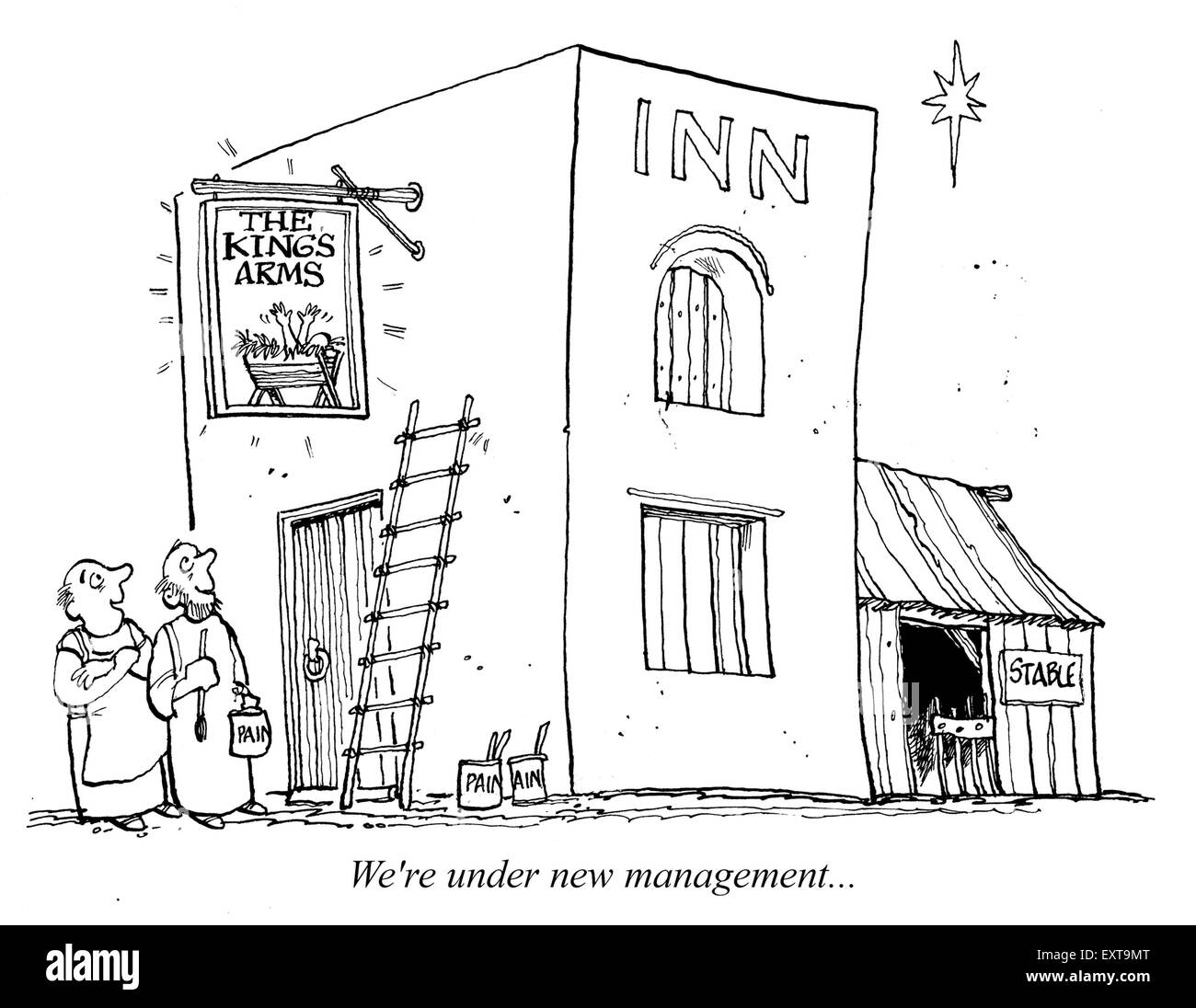 2000S UK Chiesa Cristiana fumetto/ piastra Cartoon Foto Stock