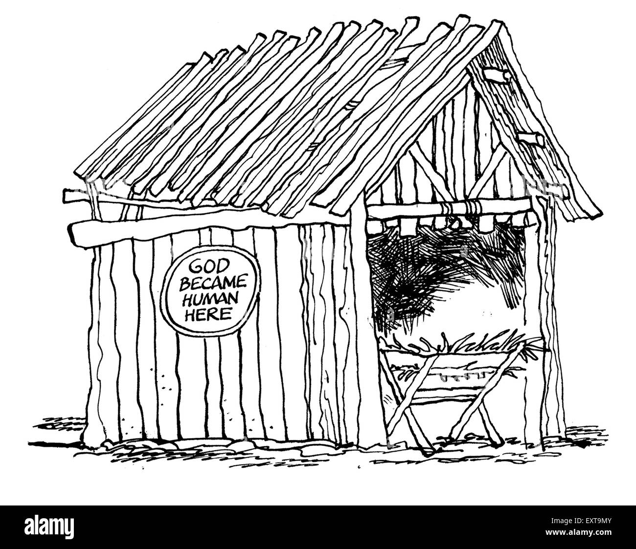 2000S UK Chiesa Cristiana fumetto/ piastra Cartoon Foto Stock