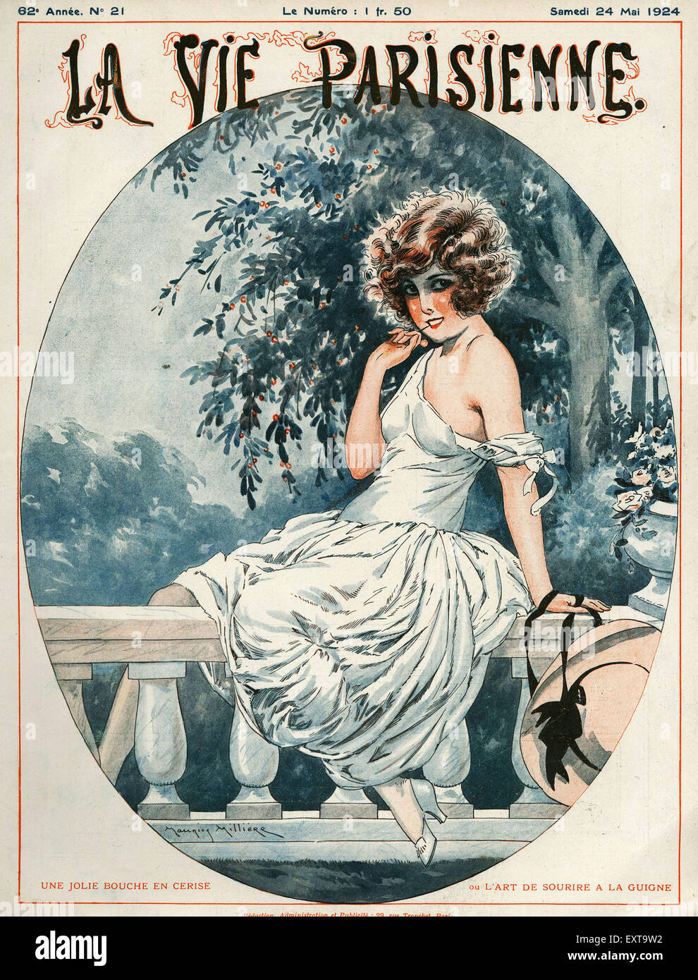 1920s Francia La Vie Parisienne Copertina Foto Stock