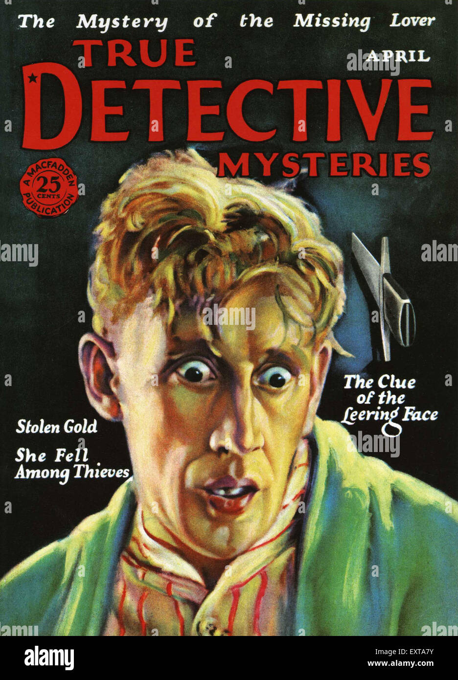 Stati Uniti d'America vero detective Copertina Foto Stock