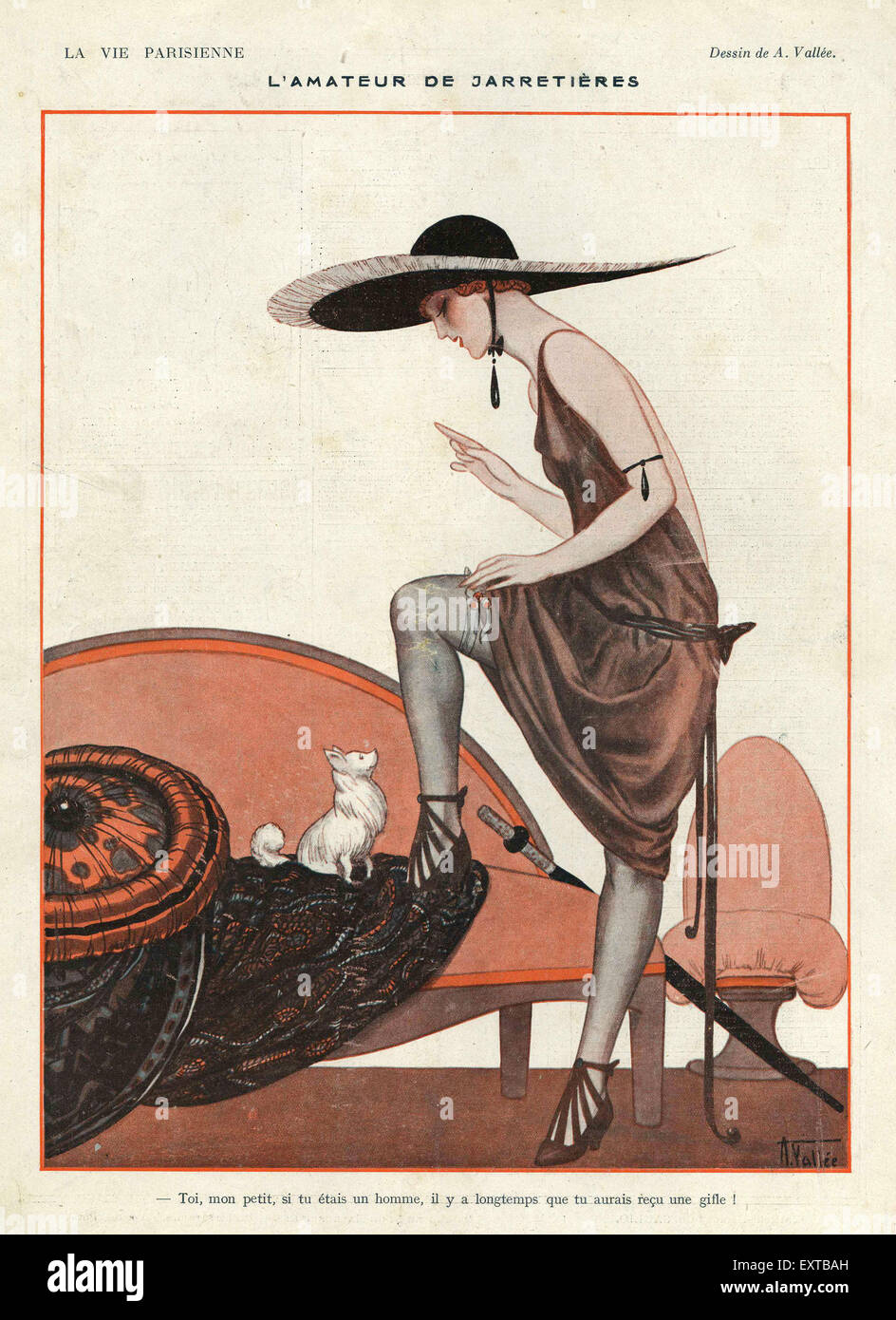 1920s Francia La Vie Parisienne piastra del magazzino Foto Stock