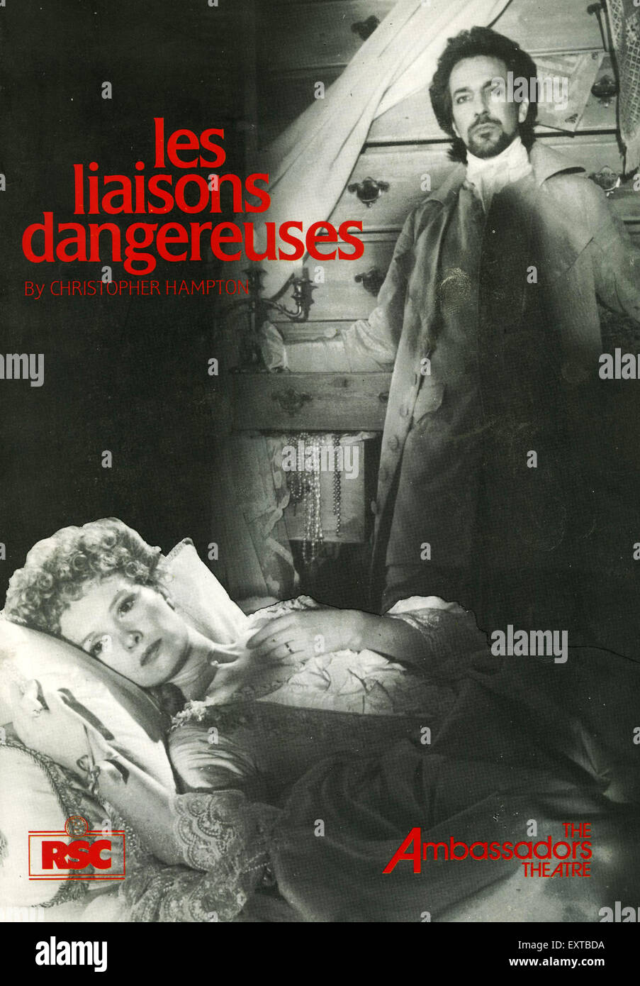 Anni ottanta UK Les liaisons dangereuses Poster Foto Stock