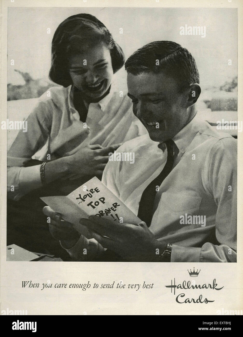 Anni sessanta USA Hallmark Magazine annuncio pubblicitario Foto Stock