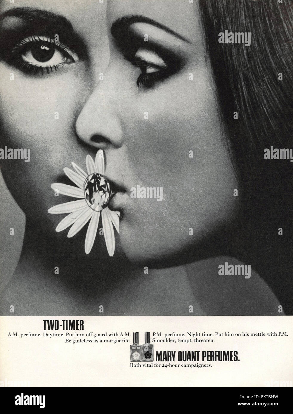Anni sessanta USA Maria Quant Magazine annuncio pubblicitario Foto Stock