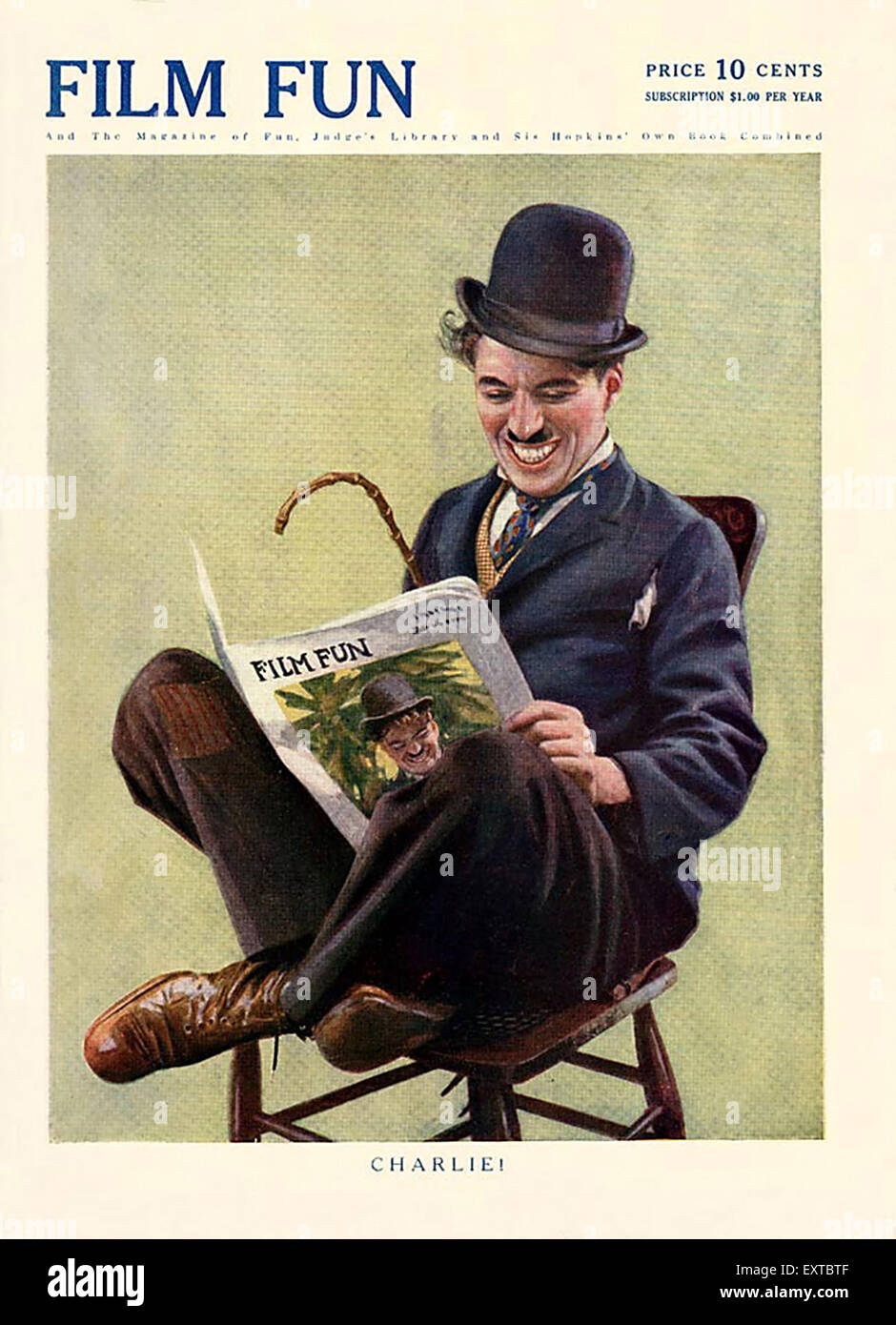 1910s USA Film divertente Copertina Foto Stock