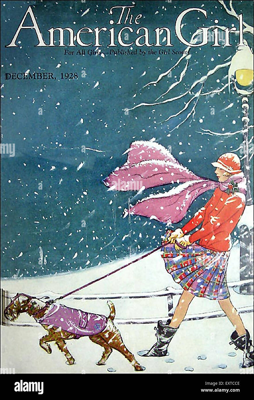 1920s USA la ragazza americana Copertina Foto Stock