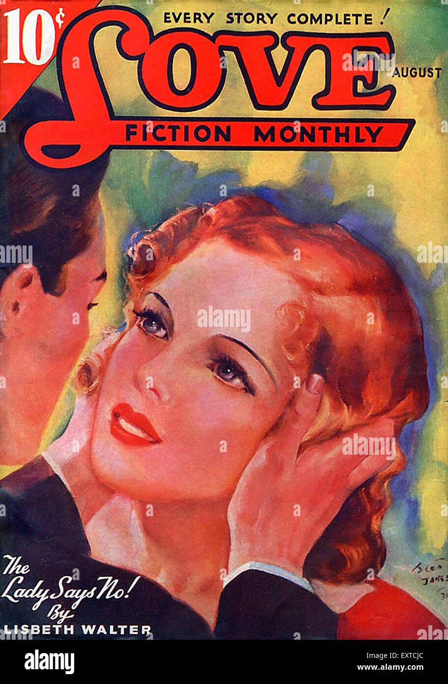 1930 USA Amore Fiction rivista mensile il coperchio Foto Stock