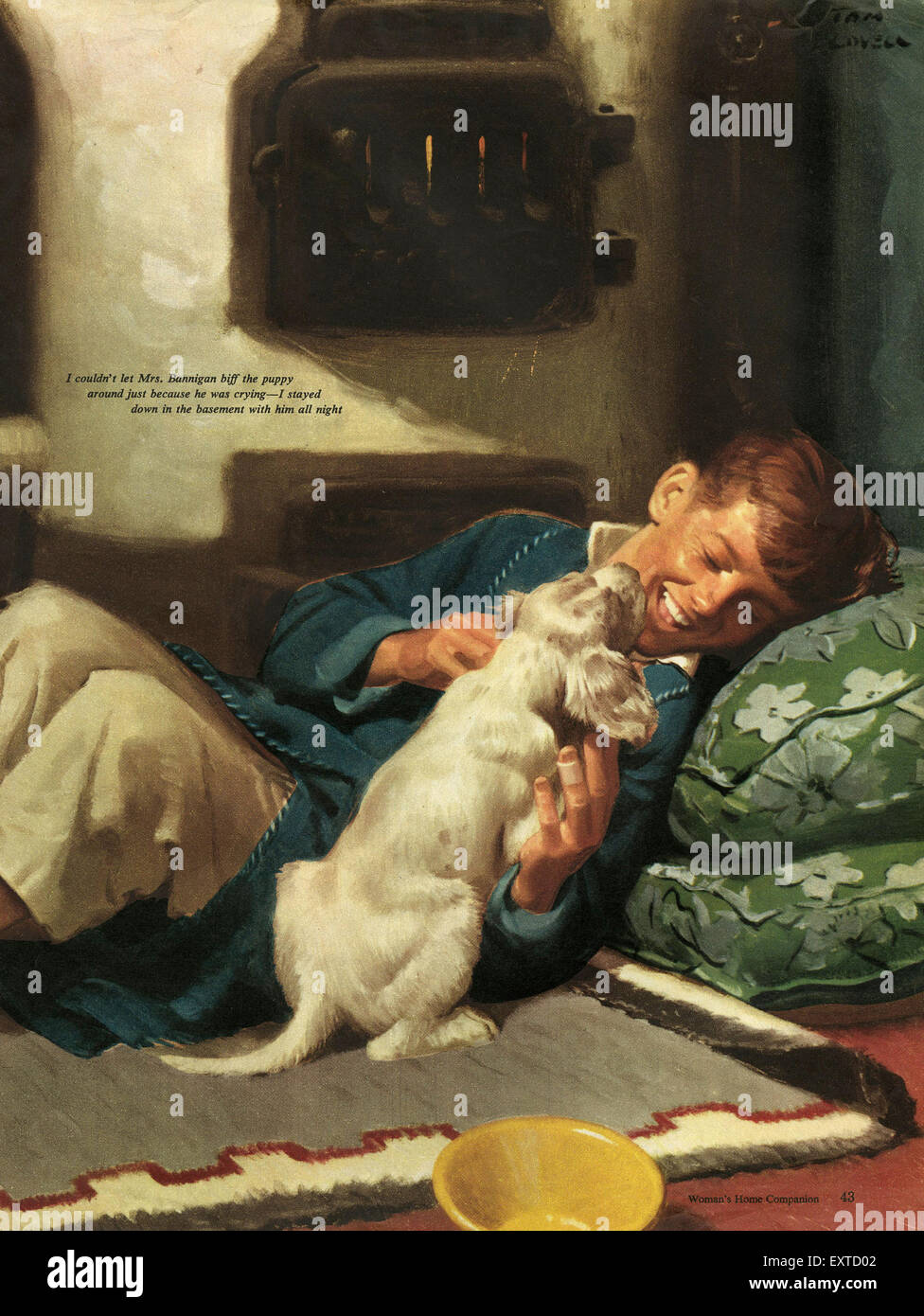 Anni Cinquanta USA Womans Home Companion piastra del magazzino Foto Stock