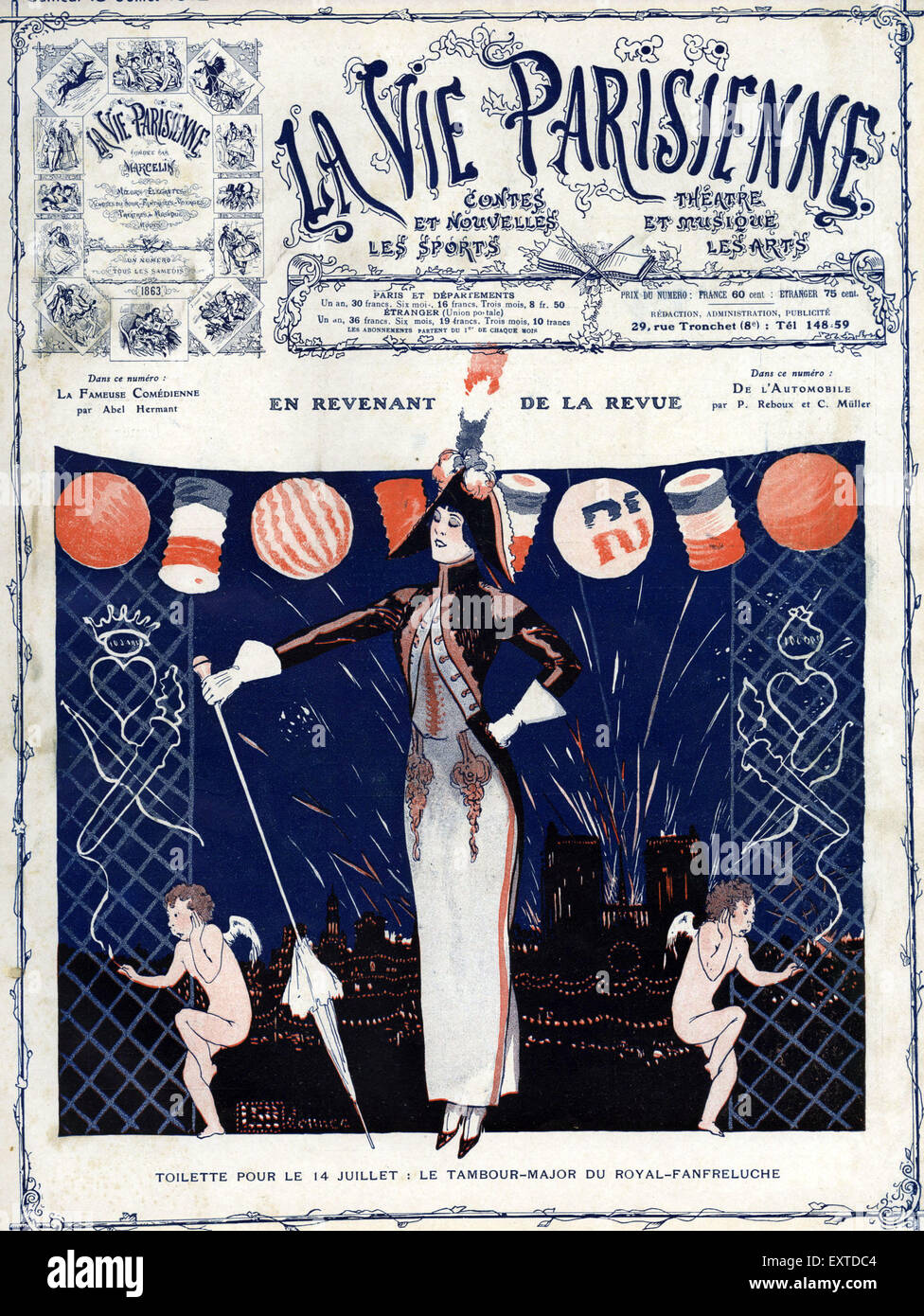 1910s Francia La Vie Parisienne Copertina Foto Stock
