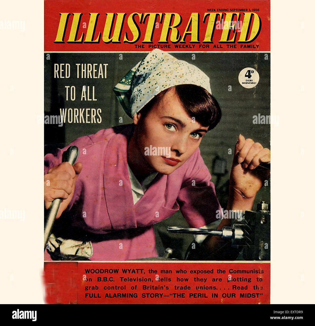 1950S UK illustrato Magazine annuncio pubblicitario Foto Stock