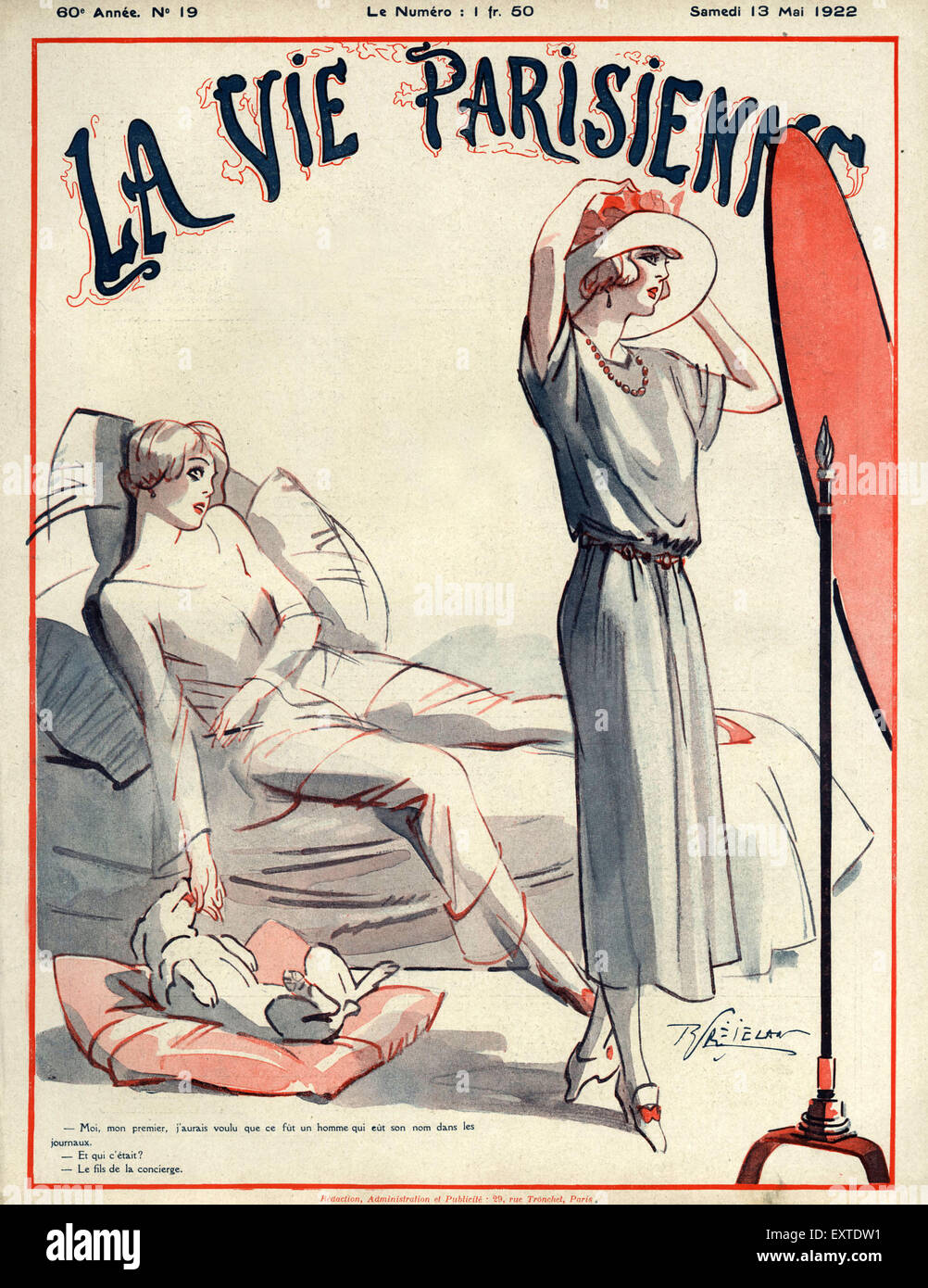 1920s Francia La Vie Parisienne Copertina Foto Stock