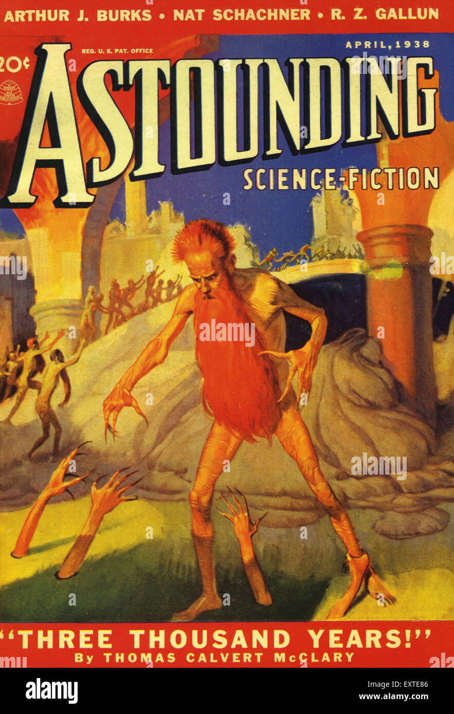 1930 USA incredibile Fantascienza Copertina Foto Stock