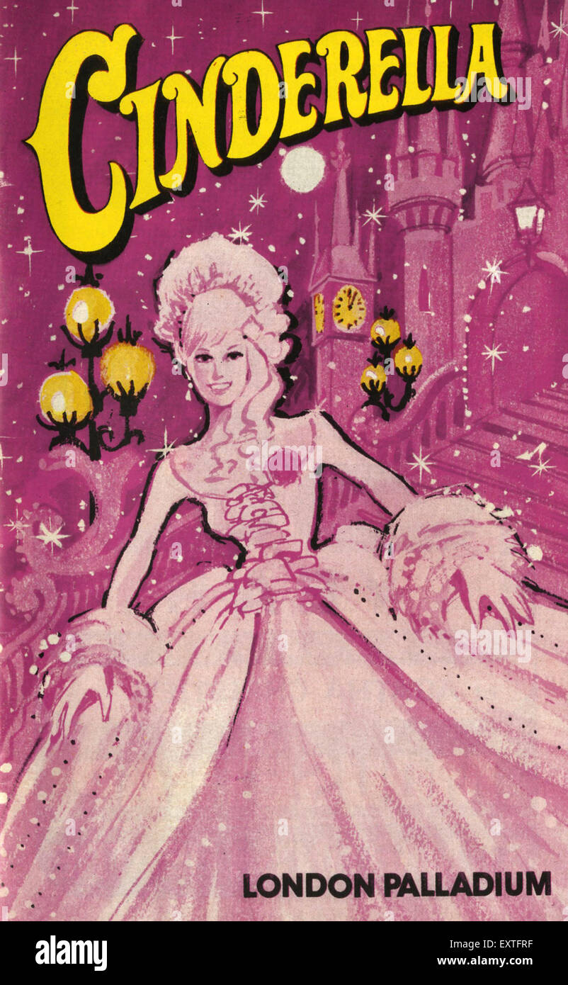 1970S UK Cinderella Poster Foto Stock