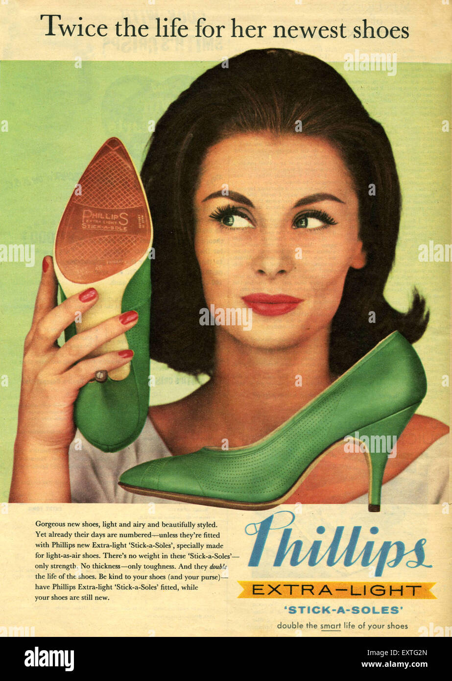 1960S UK Phillips Magazine annuncio pubblicitario Foto Stock