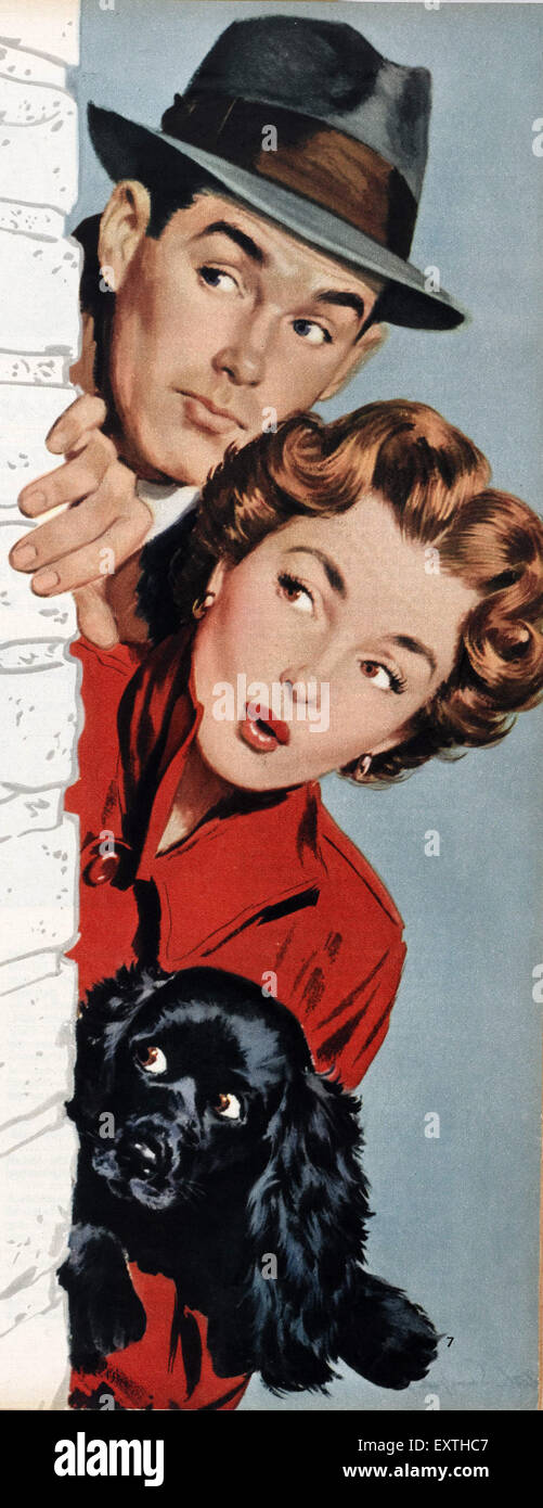 1950S UK Donna piastra del magazzino Foto Stock