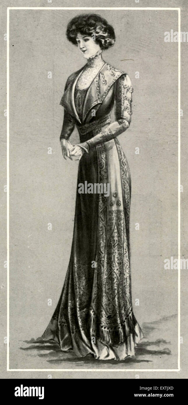 1910S UK Womens Fashion piastra del magazzino Foto Stock