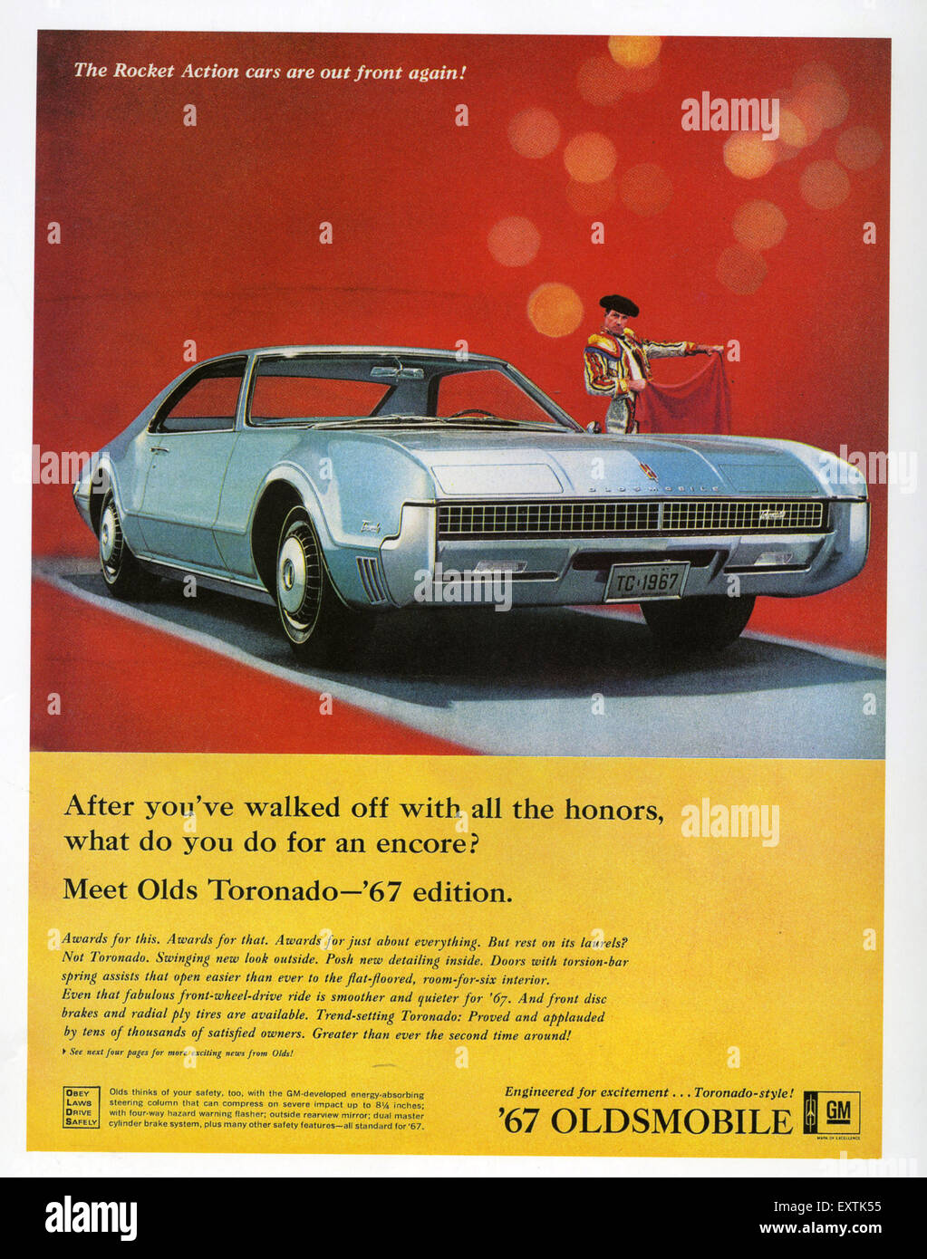 Anni sessanta USA Oldsmobile Magazine annuncio pubblicitario Foto Stock