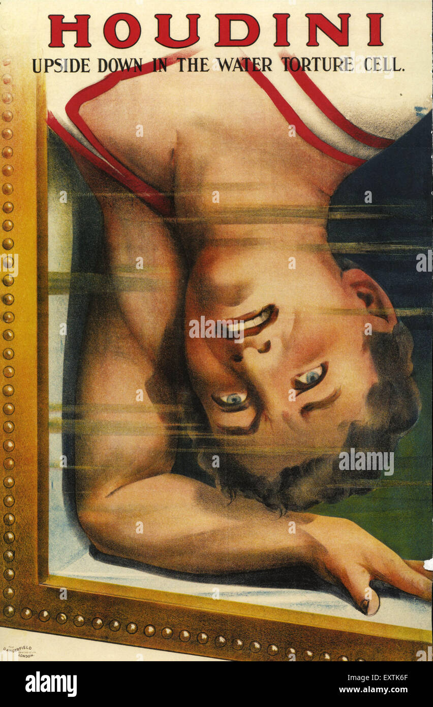 Regno Unito Houdini Poster Foto Stock