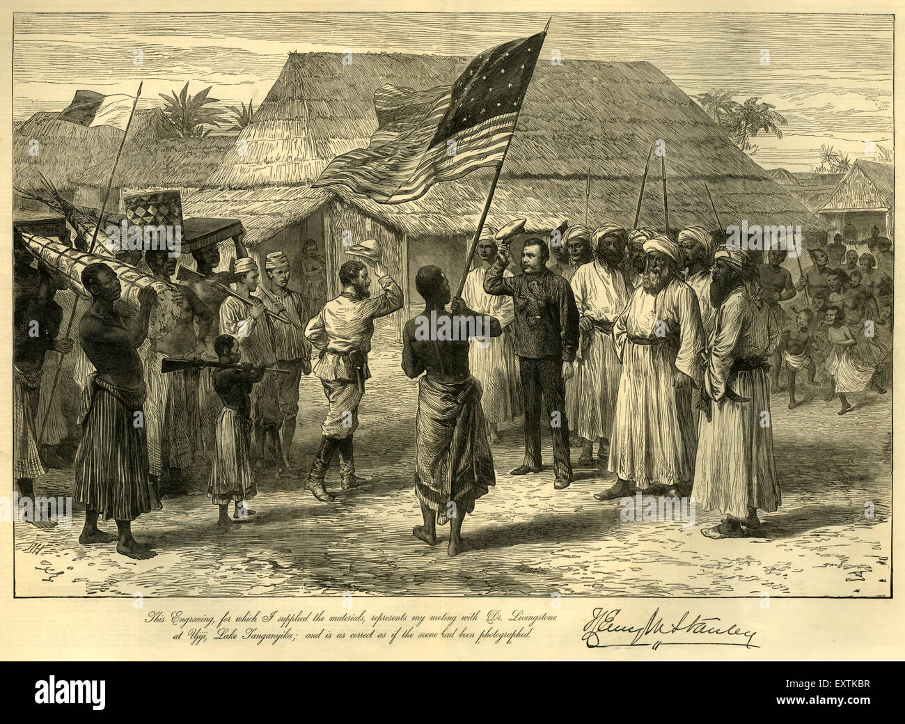 1870S UK Il Illustrated London News piastra del magazzino Foto Stock